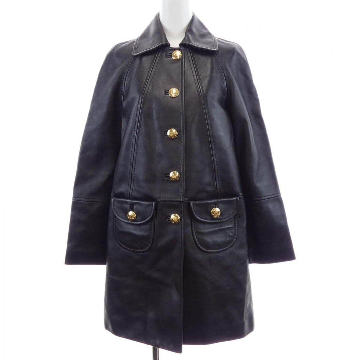 Celine Color Leather Coat