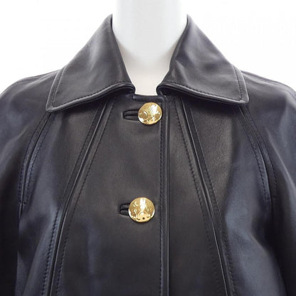 Celine Color Leather Coat — view 5