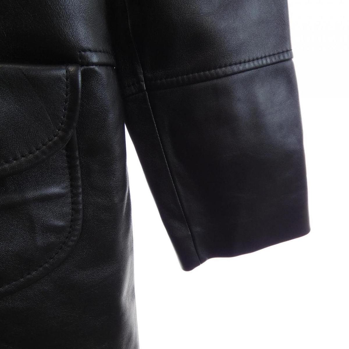 Celine Color Leather Coat — view 6