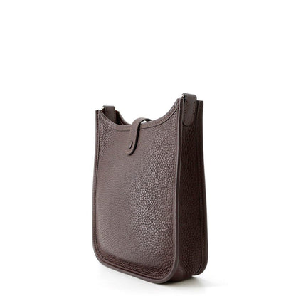 Hermes Evelyne TPM Shoulder Bag Ebene Taurillon Silver — view 2