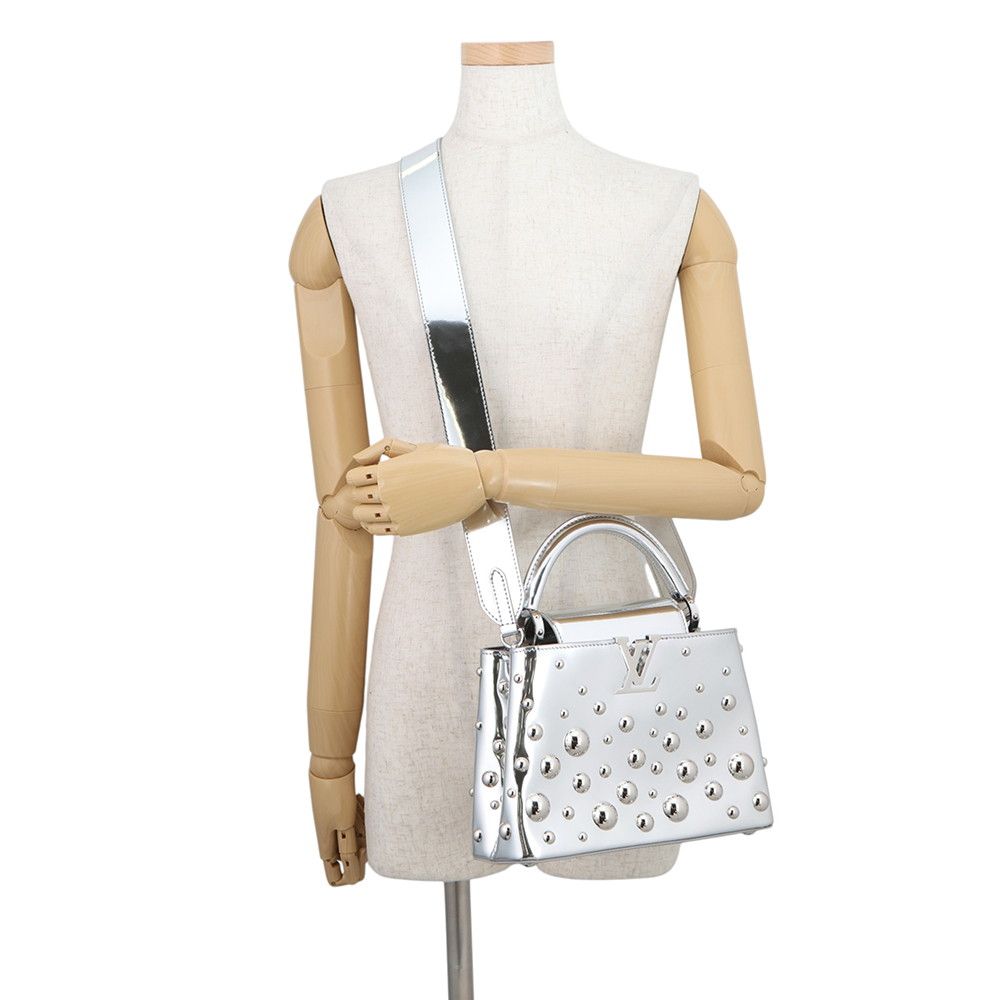 Louis Vuitton Leather LV Yk Capucines BB Metal Dot 2-Way Shoulder Bag Yayoi — view 5