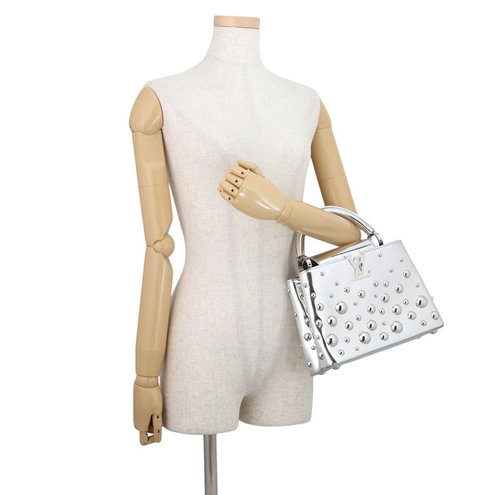 Louis Vuitton Leather LV Yk Capucines BB Metal Dot 2-Way Shoulder Bag Yayoi — view 4