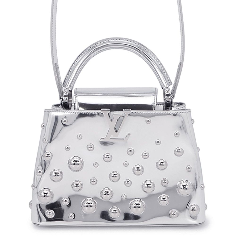 Louis Vuitton Leather LV Yk Capucines BB Metal Dot 2-Way Shoulder Yayoi Kusama