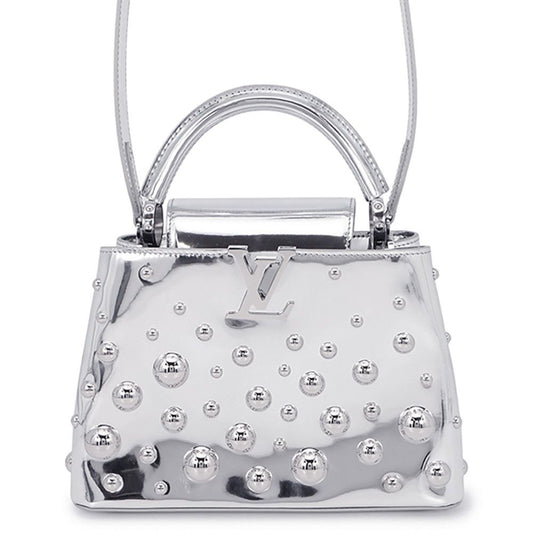 Louis Vuitton Leather LV Yk Capucines BB Metal Dot 2-Way Shoulder Yayoi Kusama