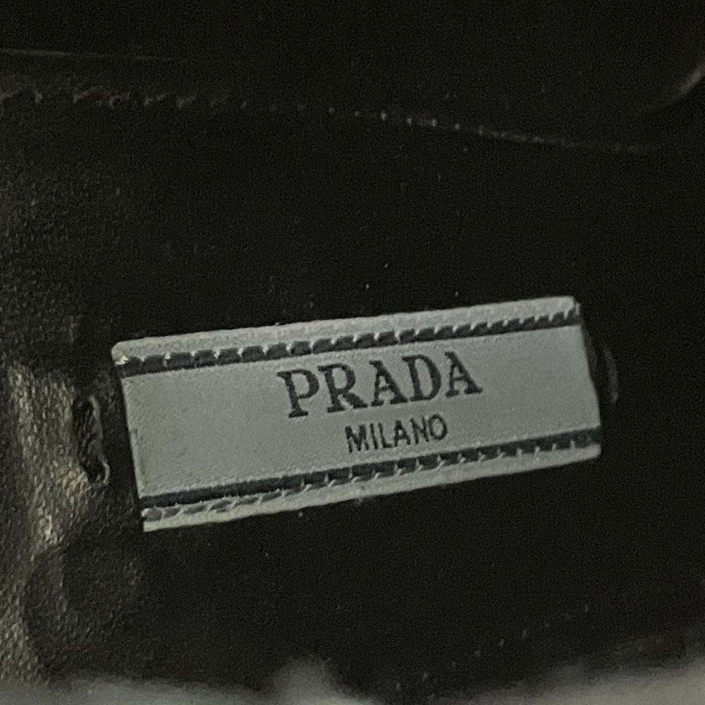 Prada Side Gore Leather Short Boots Black 36 — view 6