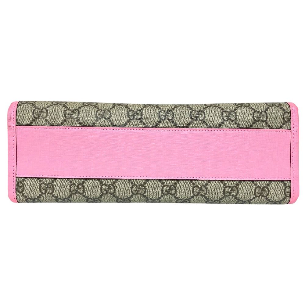 Gucci Children's GG Supreme Strawberry Tote Bag Beige — view 4