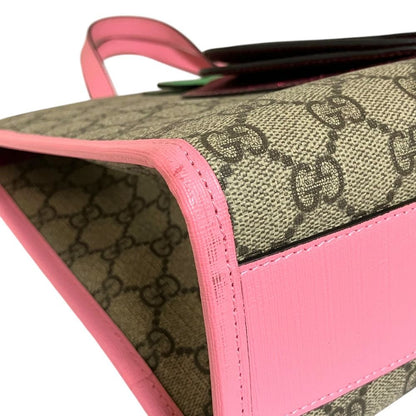 Gucci Children's GG Supreme Strawberry Tote Bag Beige — view 6