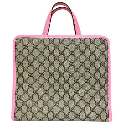 Gucci Children's GG Supreme Strawberry Tote Bag Beige — view 2