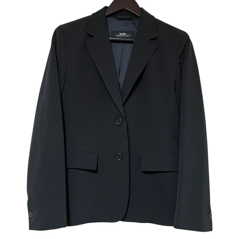 Max Mara Weekend Line Tailored Jacket Trousers Suit Set Black — view 2