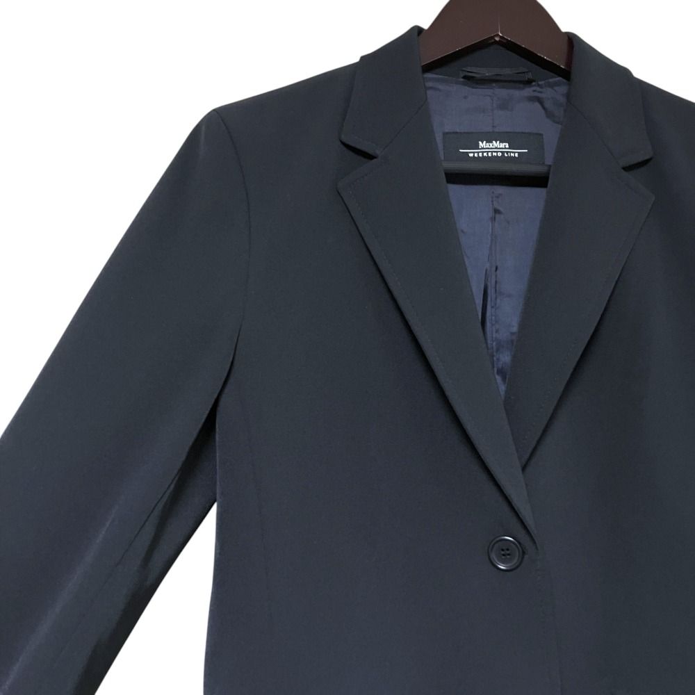 Max Mara Weekend Line Tailored Jacket Trousers Suit Set Black — view 4
