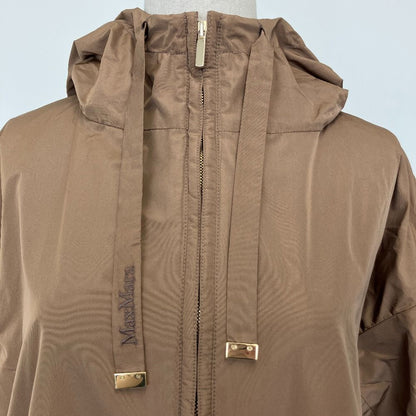 Max Mara the Cube Mtcdeserto Technical Taffeta Jacket 38 Beige — view 4