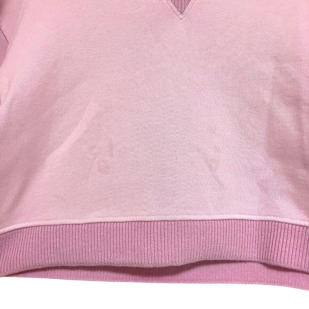 Loewe Anagram Cutwork Cropped Sweatshirt Shirt L Pink — view 4