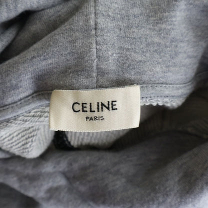 Celine Hooded Sweater Embroidered with 16 Number Logo Print Cashmere Blend — view 7
