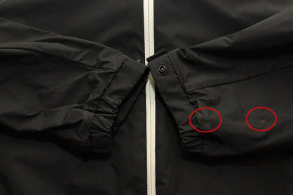Moncler Clapier Back Print Shell Jacket 2 Black — view 4