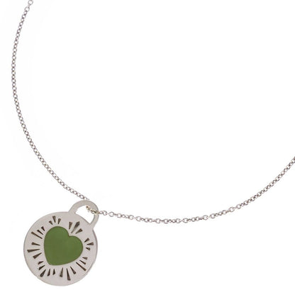 Tiffany & Co Return to Tiffany Heart Round Necklace Silver