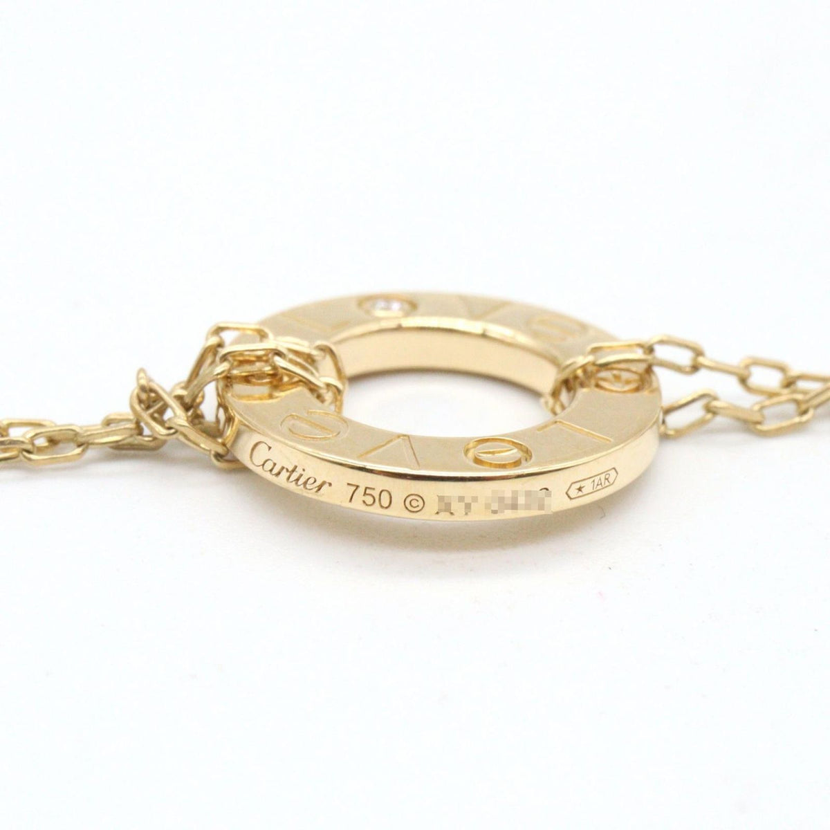 Cartier Bracelet Love Circle 17.5 19.5 18K Diamond — view 4