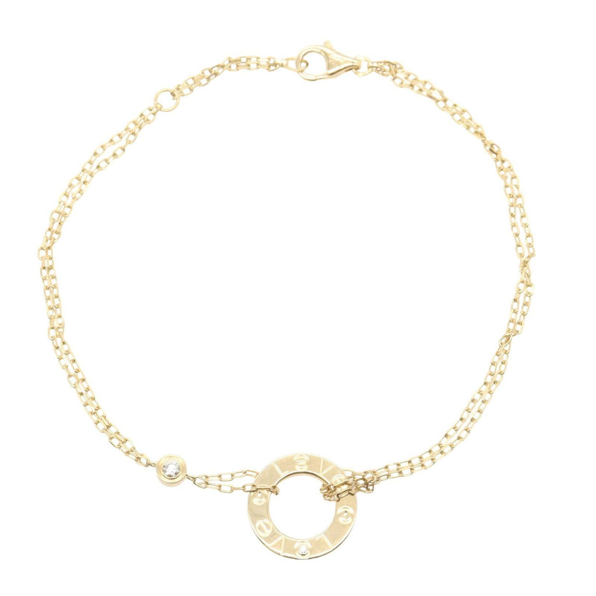 Cartier Bracelet Love Circle 17.5 19.5 18K Diamond
