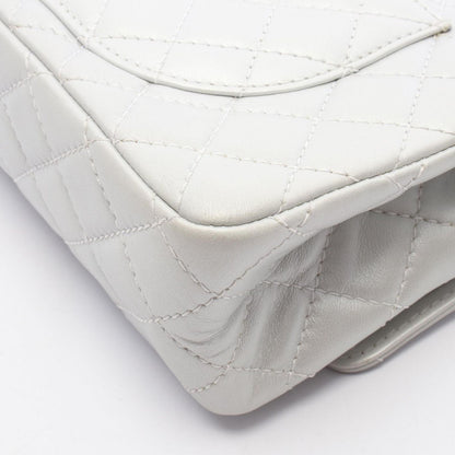 Chanel Shoulder Bag 2.55 Quilted Mademoiselle Chain Silver Leather Double Flap — view 7