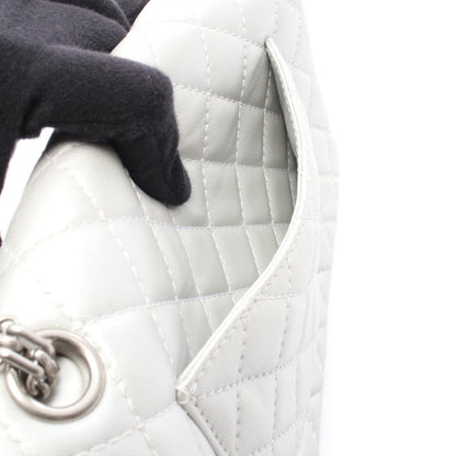 Chanel Shoulder Bag 2.55 Quilted Mademoiselle Chain Silver Leather Double Flap — view 6