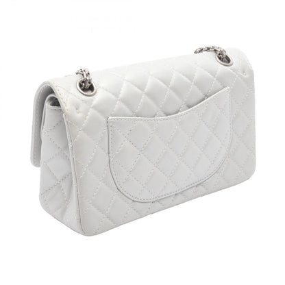 Chanel Shoulder Bag 2.55 Quilted Mademoiselle Chain Silver Leather Double Flap — view 2