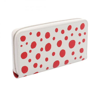 Louis Vuitton Round Wallet LV YK Zippy White Rouge Leather Yayoi Kusama — view 2
