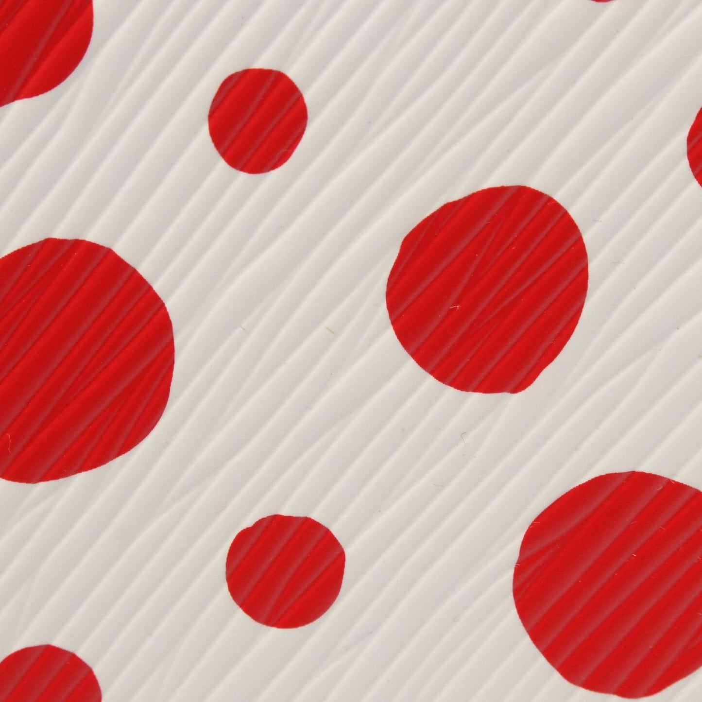 Louis Vuitton Round Wallet LV YK Zippy White Rouge Leather Yayoi Kusama — view 5