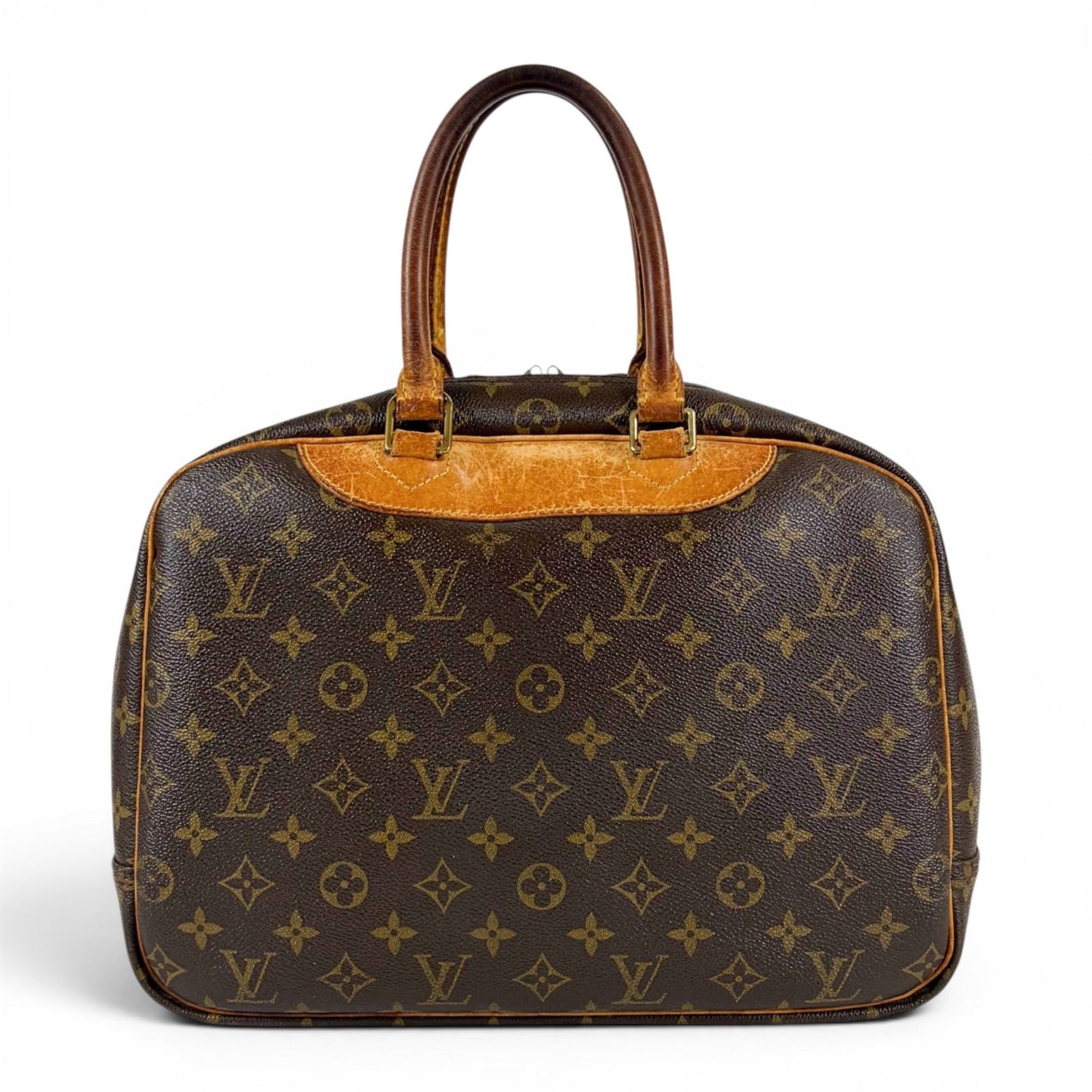 Louis Vuitton Deauville Top Handle Bag Handbag Monogram Lambskin — view 3