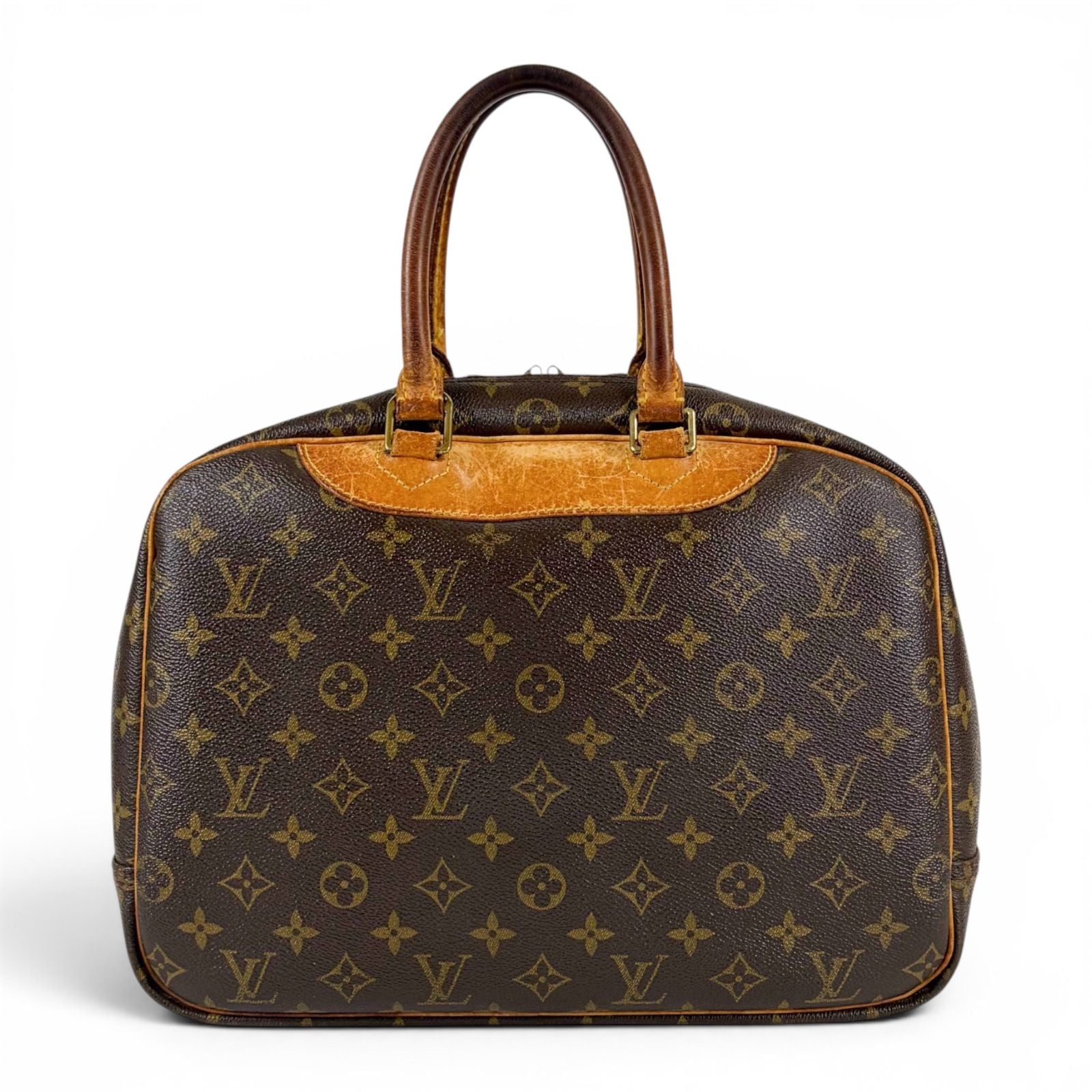 Louis Vuitton Deauville Top Handle Bag Handbag Monogram Lambskin — view 3