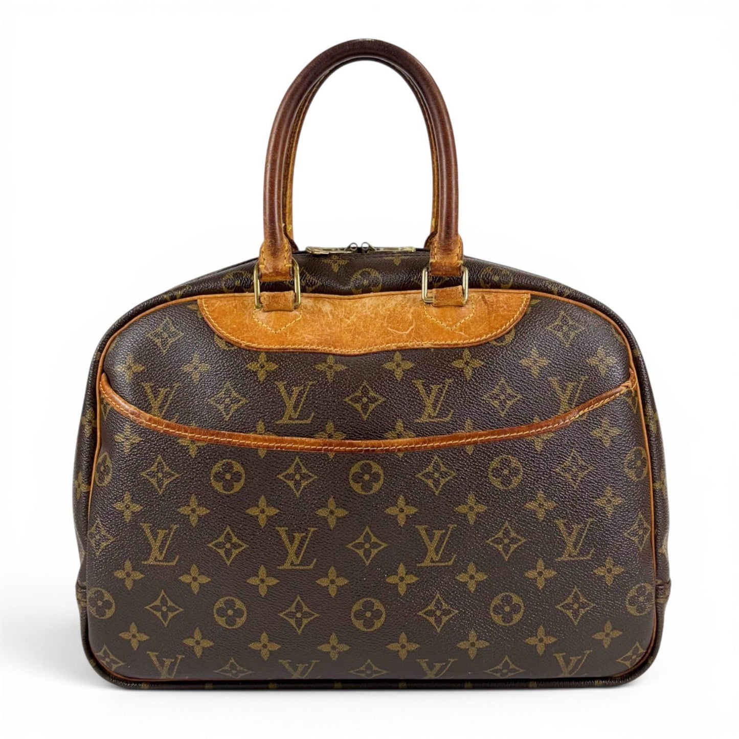 Louis Vuitton Deauville Top Handle Bag Handbag Monogram Lambskin — view 2