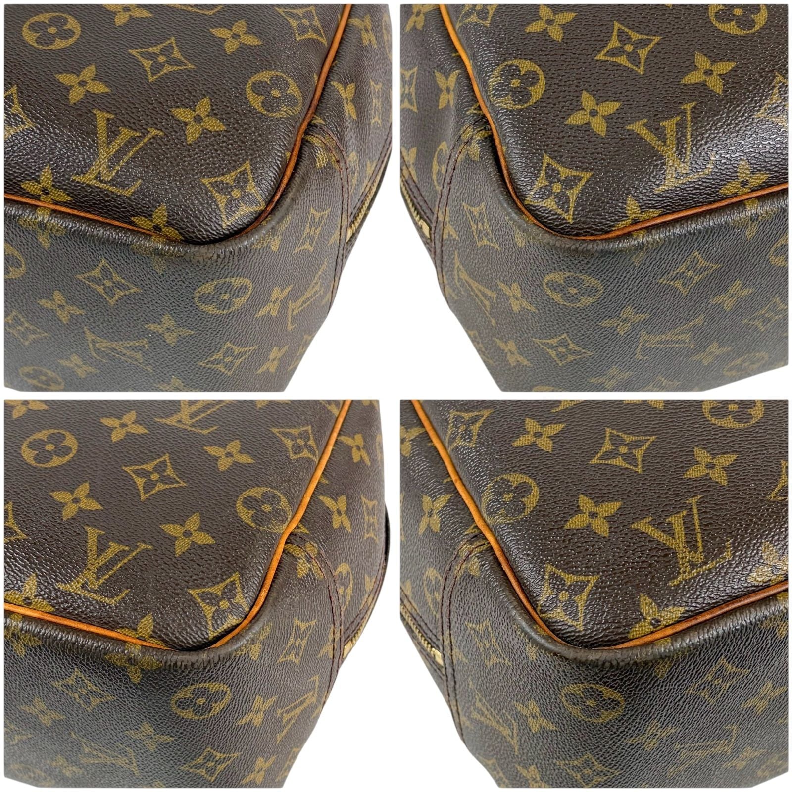 Louis Vuitton Deauville Top Handle Bag Handbag Monogram Lambskin — view 6