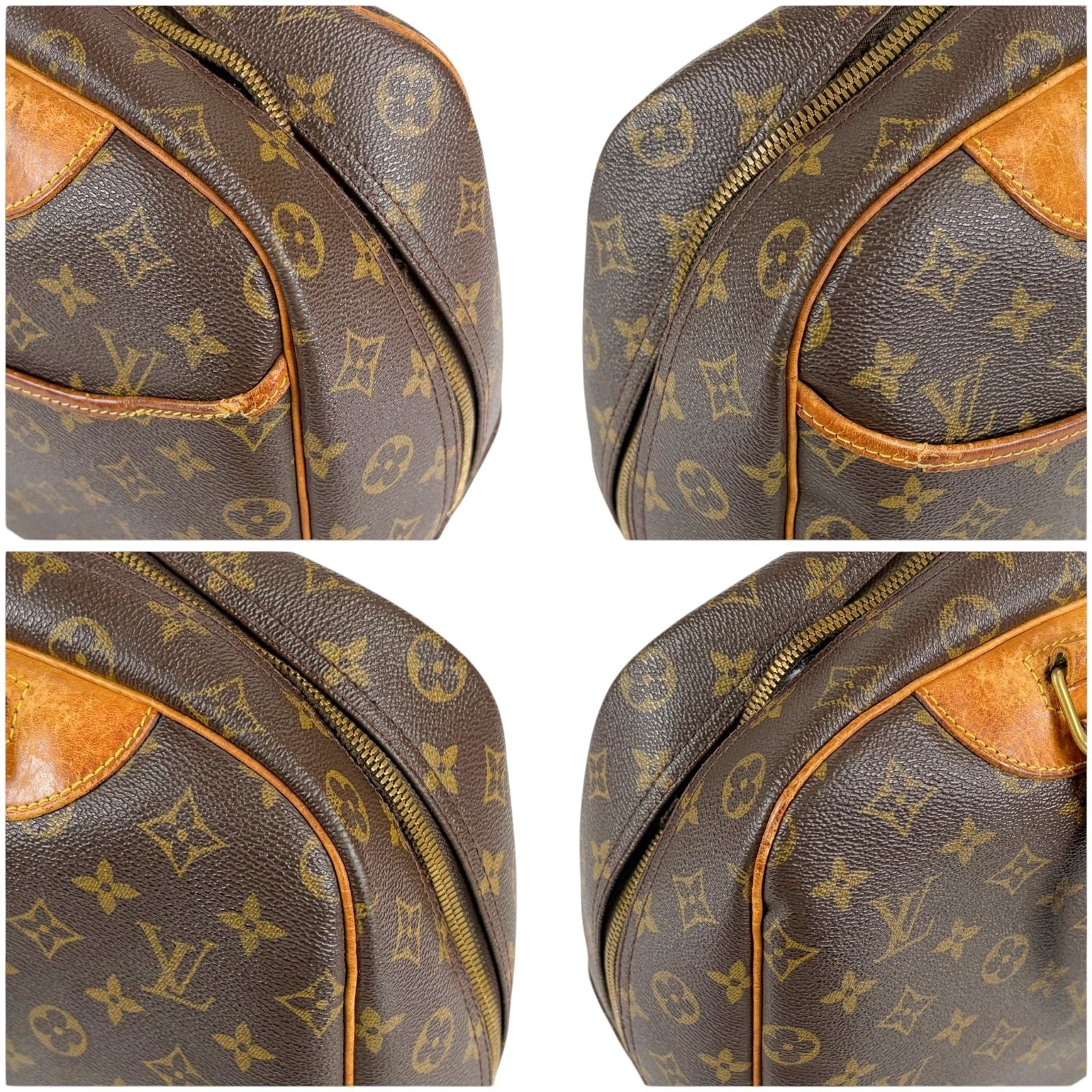 Louis Vuitton Deauville Top Handle Bag Handbag Monogram Lambskin — view 5