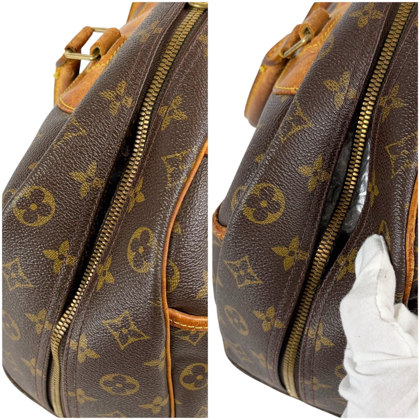 Louis Vuitton Deauville Top Handle Bag Handbag Monogram Lambskin — view 7