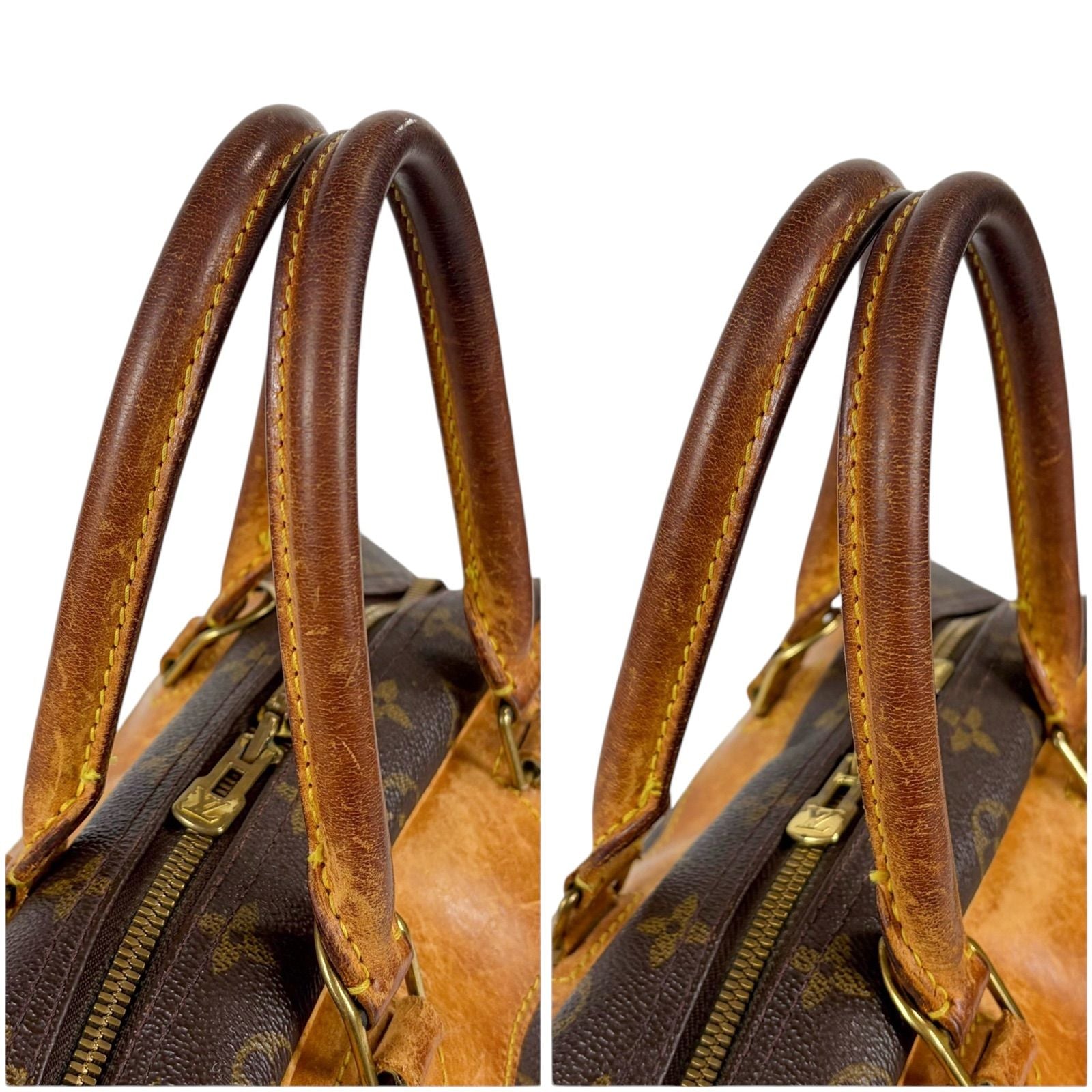 Louis Vuitton Deauville Top Handle Bag Handbag Monogram Lambskin — view 8