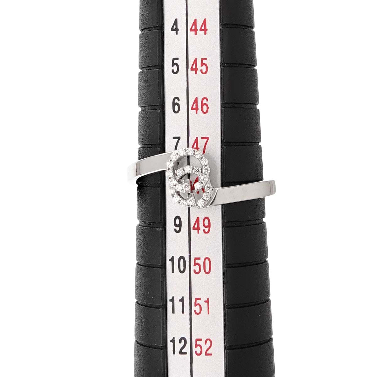 Gucci GG Running Diamond Ring 18K White Gold — view 7