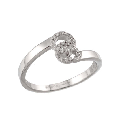 Gucci GG Running Diamond Ring 18K White Gold — view 6