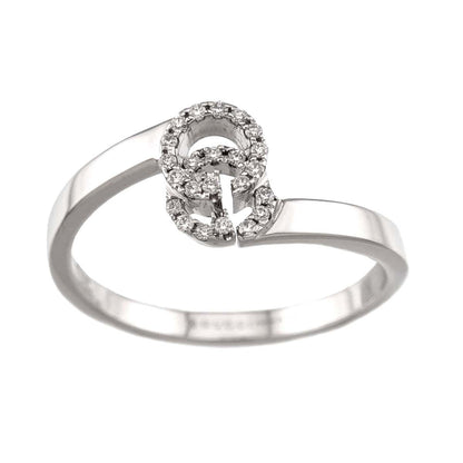 Gucci GG Running Diamond Ring 18K White Gold — view 2