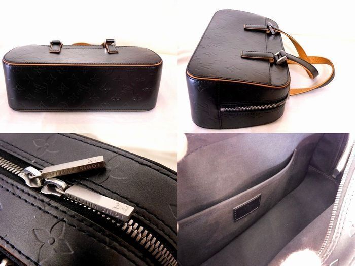 Louis Vuitton Shelton Handbag Monogram Matte Noir — view 3