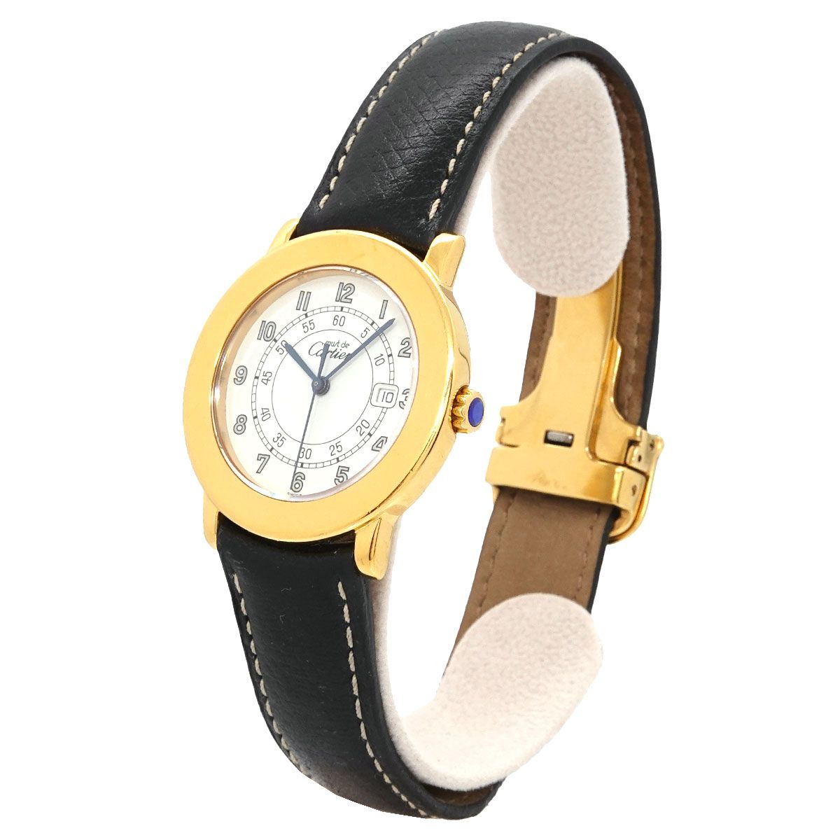 Cartier Must Ronde Vermeil LM Watch Date Quartz — view 3