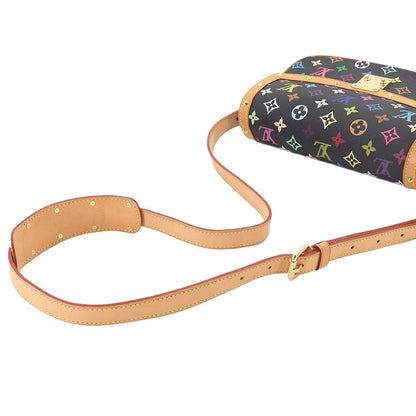 Louis Vuitton Monogram Multicolor Sologne Shoulder Bag Noir — view 6