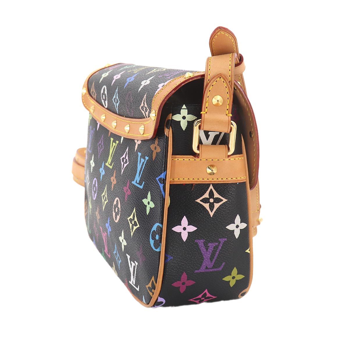 Louis Vuitton Monogram Multicolor Sologne Shoulder Bag Noir — view 4
