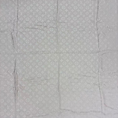 Louis Vuitton Silk Wool Scarf Monogram Beige — view 7