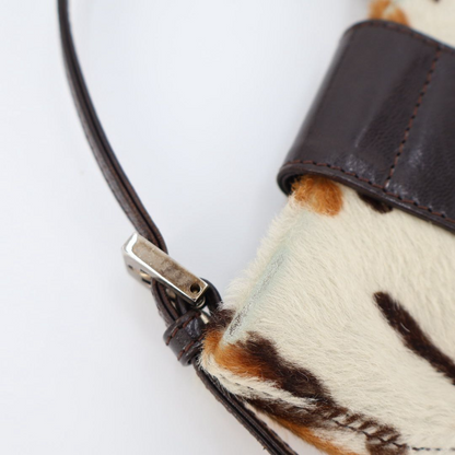 Fendi Mini Croissant Brown Leopard Handbag — view 5