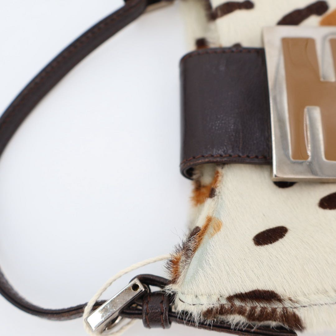 Fendi Mini Croissant Brown Leopard Handbag — view 2