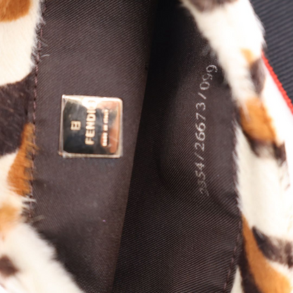 Fendi Mini Croissant Brown Leopard Handbag — view 8