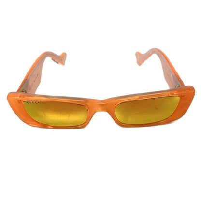 Gucci Sunglasses Rectangular Interlocking G 52 Ro 20 Orange Eyewear — view 2