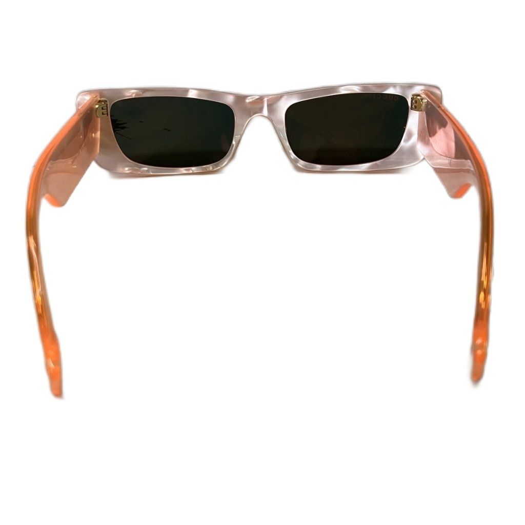Gucci Sunglasses Rectangular Interlocking G 52 Ro 20 Orange Eyewear — view 4