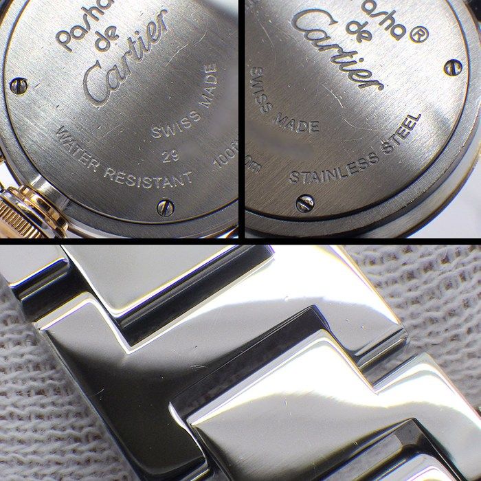 Cartier Watch Miss Pasha Diamond Bezel Silver Sunray Dial 18K Pink Gold SS — view 7