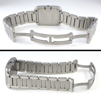 Cartier Watch Tank Anne Gray 11 Points Diamond Index Rectangular Silver — view 3