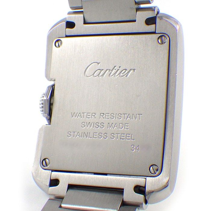 Cartier Watch Tank Anne Gray 11 Points Diamond Index Rectangular Silver — view 4