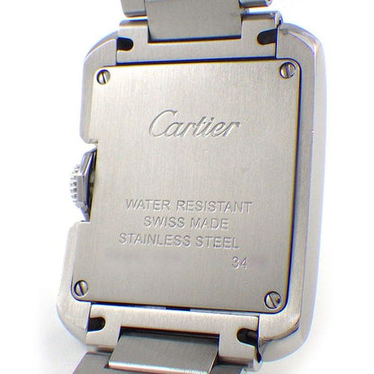Cartier Watch Tank Anne Gray 11 Points Diamond Index Rectangular Silver — view 4